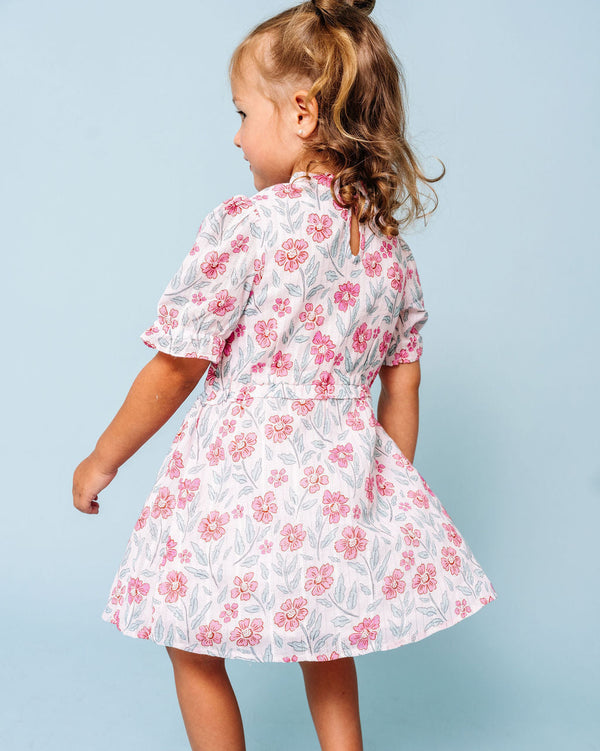 Woodblock Floral Chloe Dress