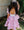 Pink Geometric Embroidery Lacy Skirt