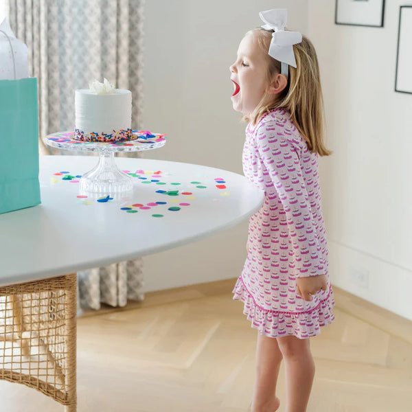 Carlin Dress- Birthday Cake Pink