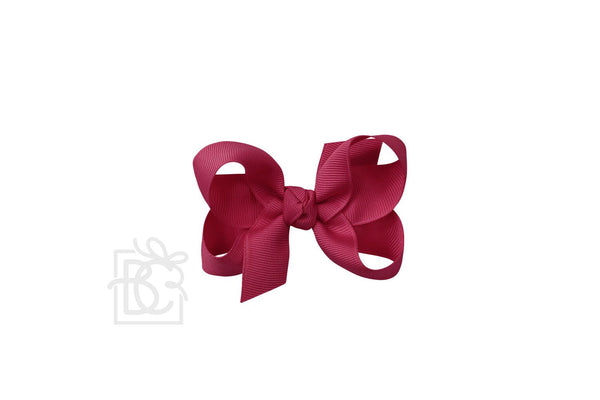 Grosgrain Bow On Clip- Azalea