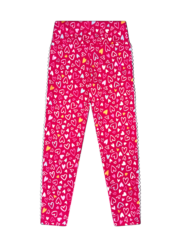 Abigail Highwaist Legging- Pinky Promise, Pure Coconut