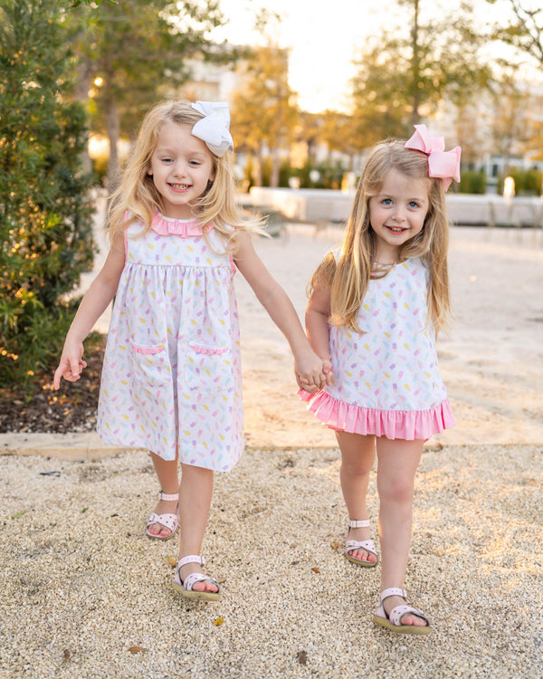 Addison Ruffle Dress- Tremont Twin Pops