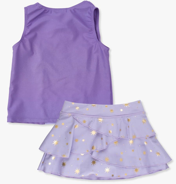Active Princess Tiered Skort Set- Amethyst Princess
