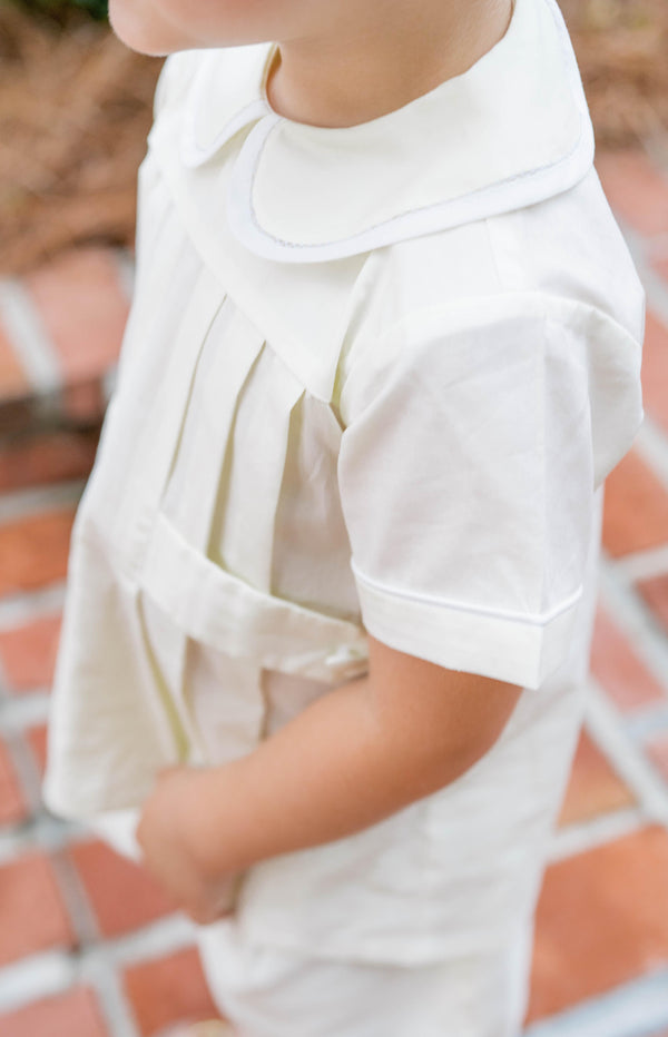 Andrew Short Set- Blessings Yellow Batiste