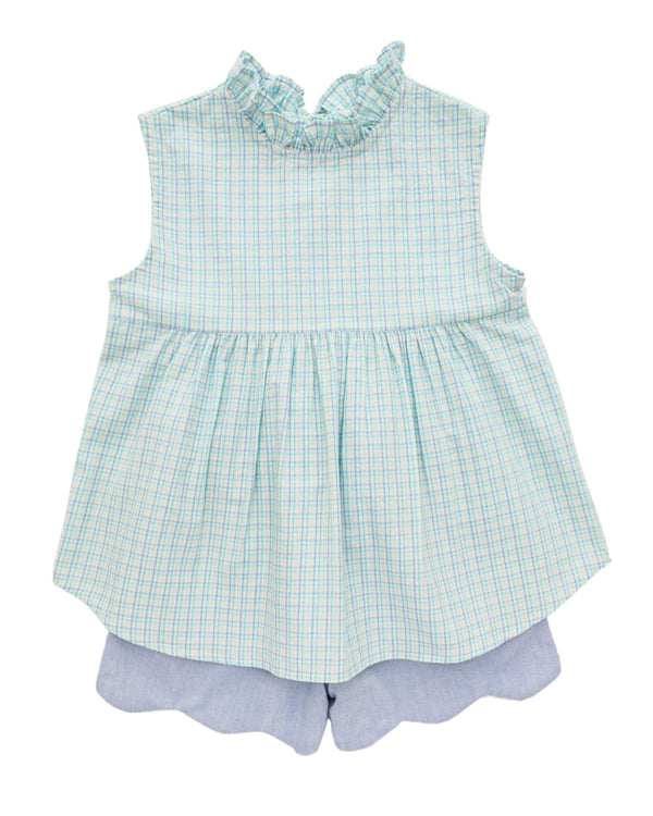 Emma Short Set- Multi Plaid