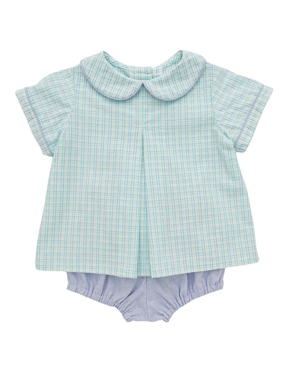 Diaper Set- Multi Plaid