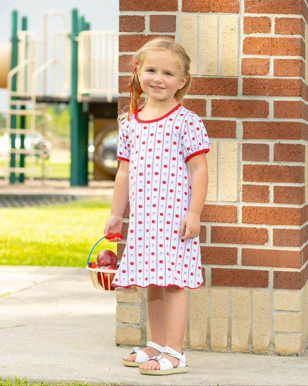 Apple Print Dress