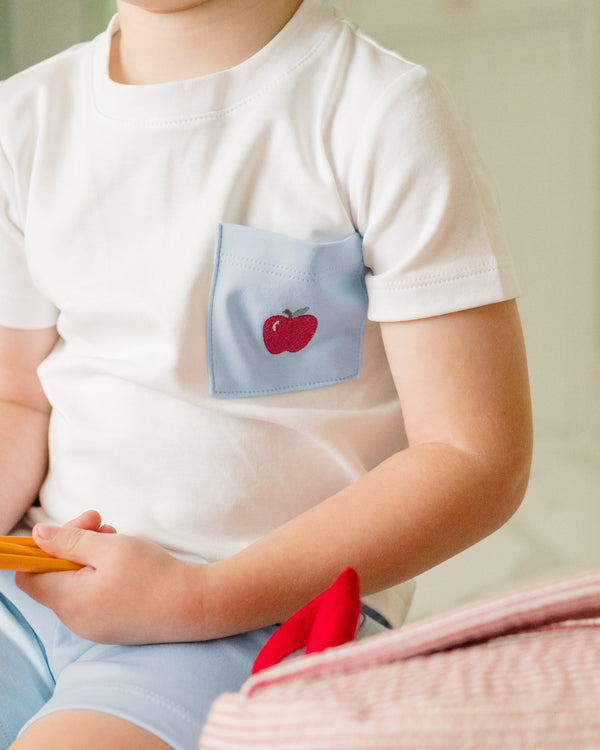 Apple Blossom Pocket Shirt W/ Apple