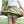 Arden Playground Shorts- Sage Green Stripe