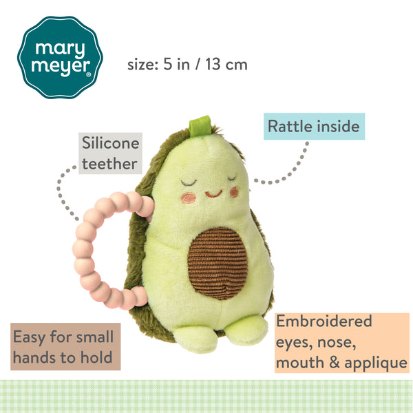 Yummy Avocado Teether Rattle