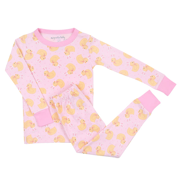 Bunny Ears Pajamas- Light Pink