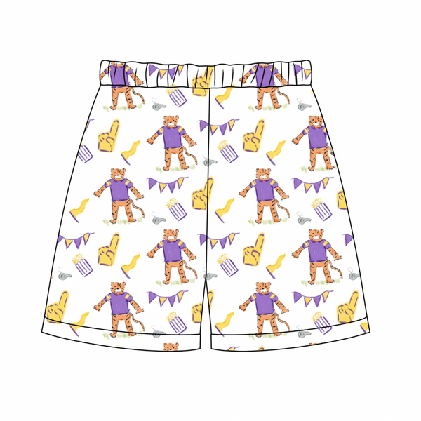 Stafford Shorts- Game Day Purple and Gold