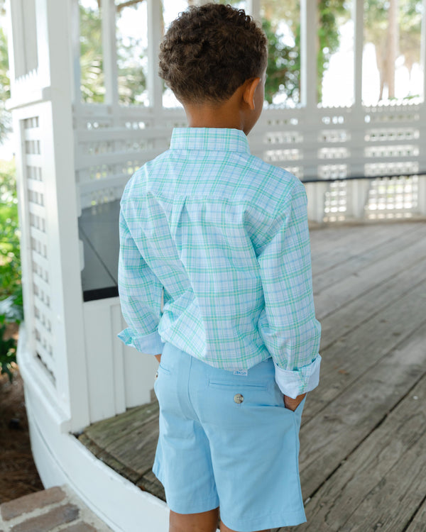 Performance Roscoe Button Down Shirt- Windsong