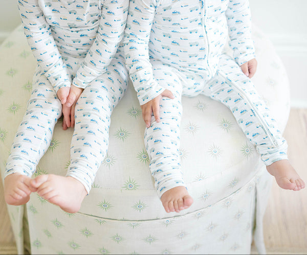 Construction Zone Sleep Romper