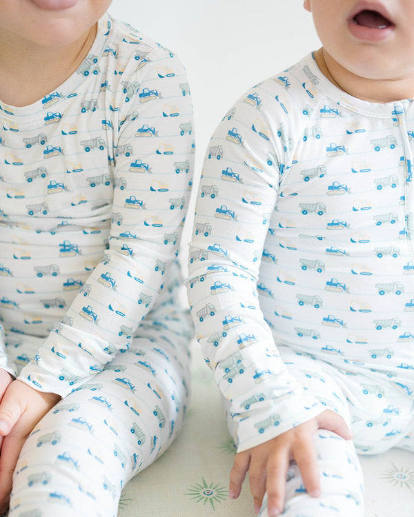 Construction Zone Sleep Romper