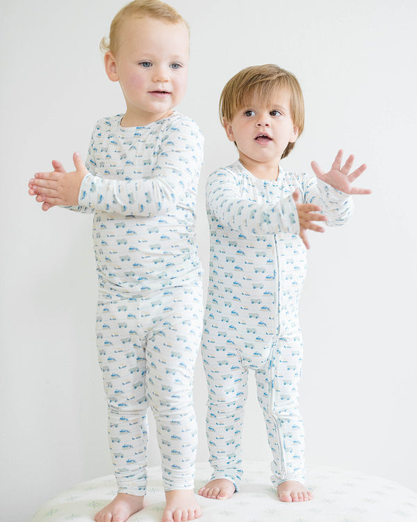 Construction Zone Sleep Romper