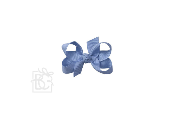 Grosgrain Bow On Clip- Bluebird