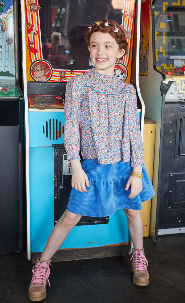 Sally Skort- French Blue Corduroy