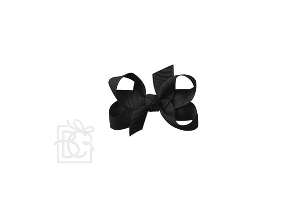 Grosgrain Bow On Clip- Black