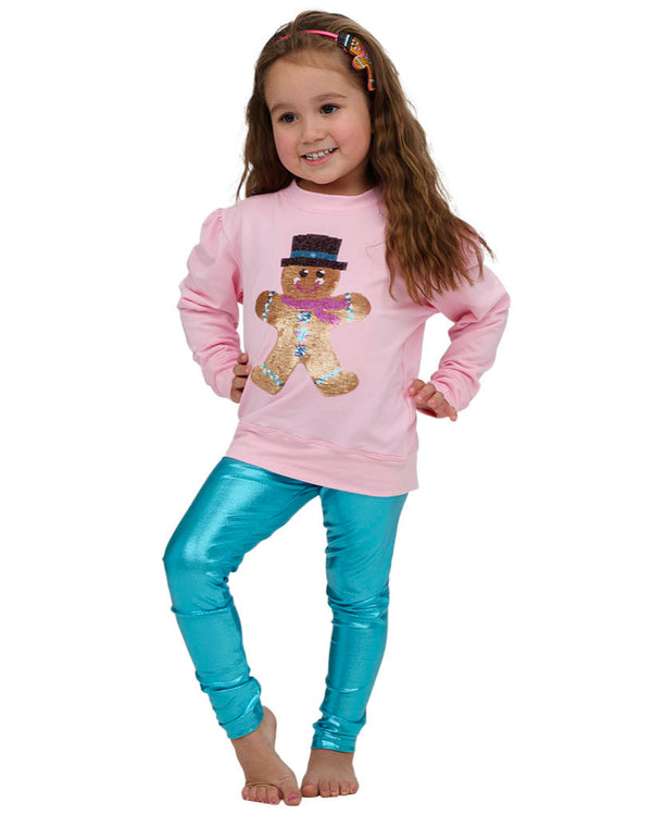 Shimmer Legging- Turquoise