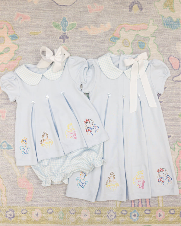 Blue Royal & Charm Bloomers Set