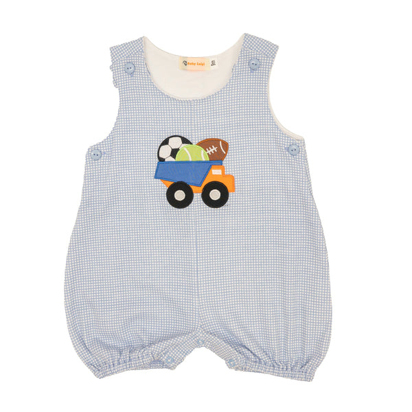 Sports Ball Dump Truck Romper
