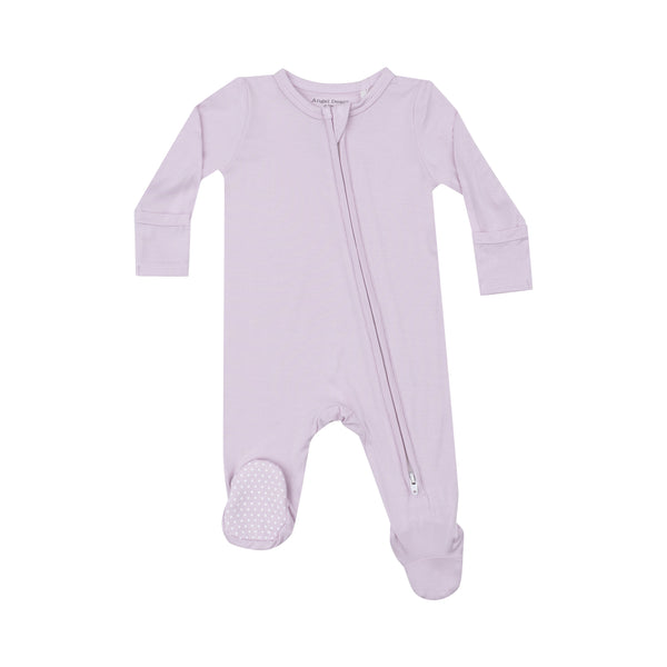 Bamboo Orchid Hush- 2 Way Zipper Footie