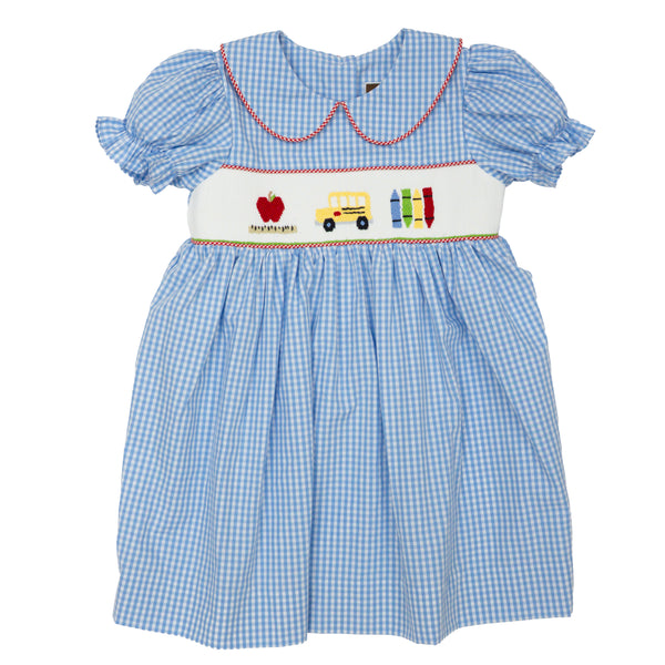 Wheels on the Bus Smocked Dress