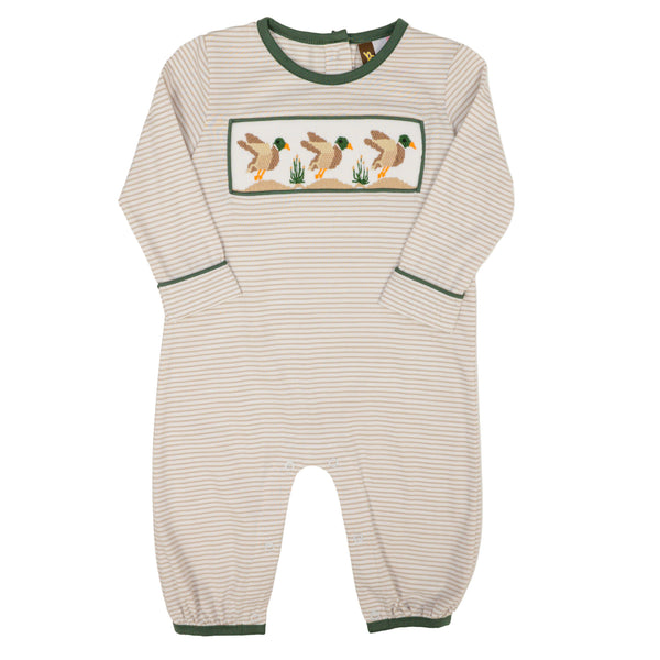 Mallard Duck Smocked Romper