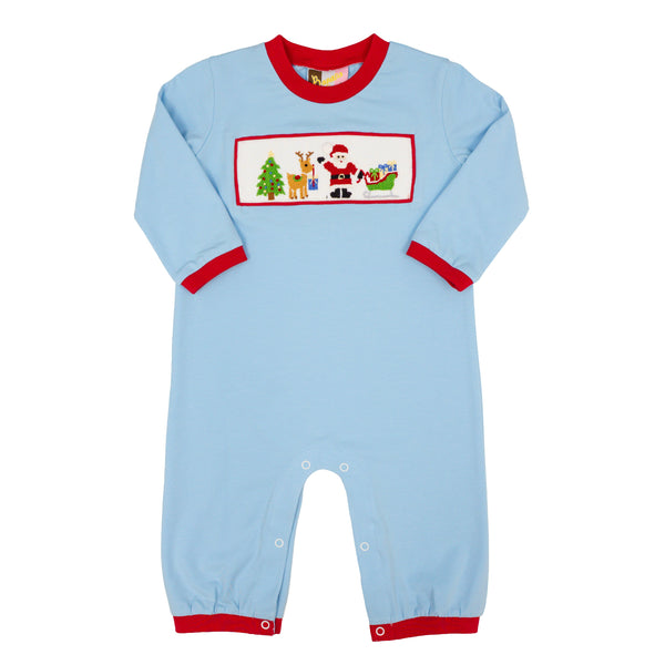 Christmas Eve Smocked Romper