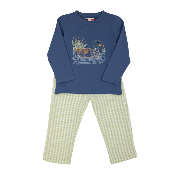 Mallard Duck Embroidery Pant Set