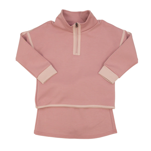 Celina 1/4 Zip Skort Set- Mauve