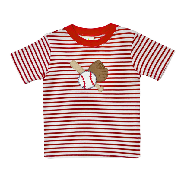 Baseball Harry's Play Knit Tee- Red