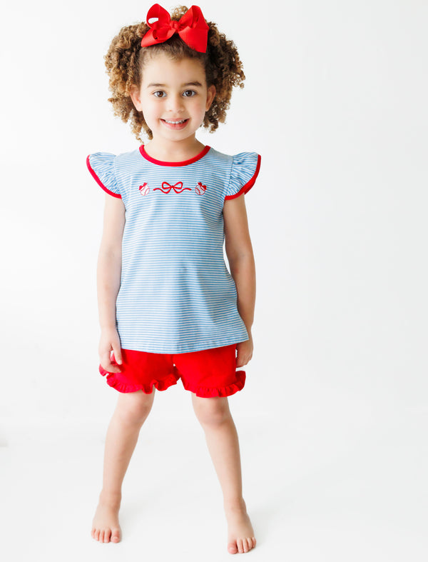 Baseball Flutter Short Set