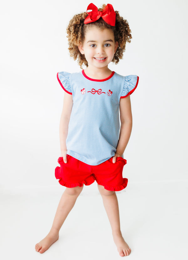Baseball Flutter Short Set