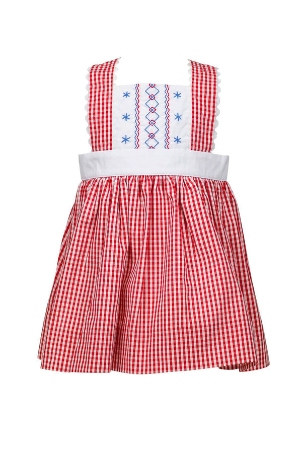 Liberty Dress- Red Check