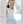 Bea Blue Floral Dotted- Swiss Skirt
