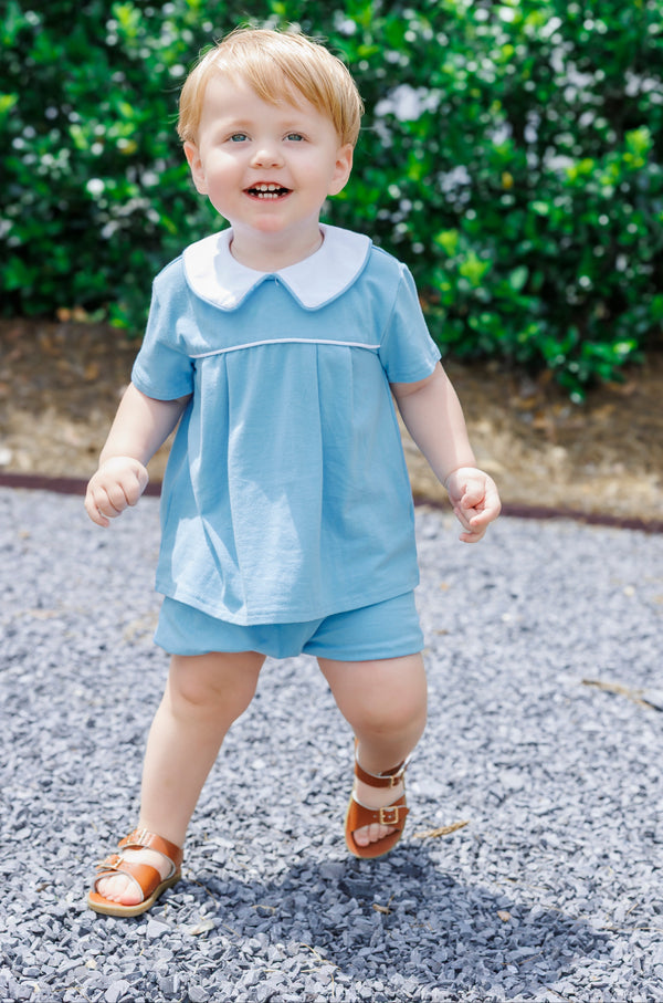 Beckham Bloomer Set- Cornflower Blue