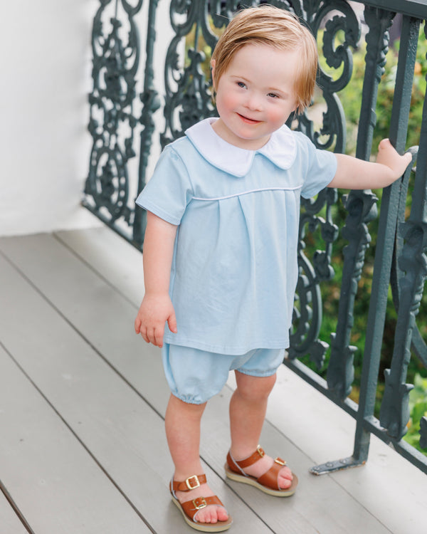 Beckham Bloomer Set- Light Blue