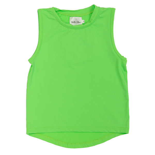 Neon Green High Low Tank