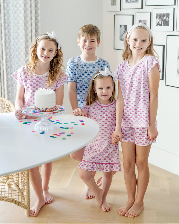 Carlin Dress- Birthday Cake Pink