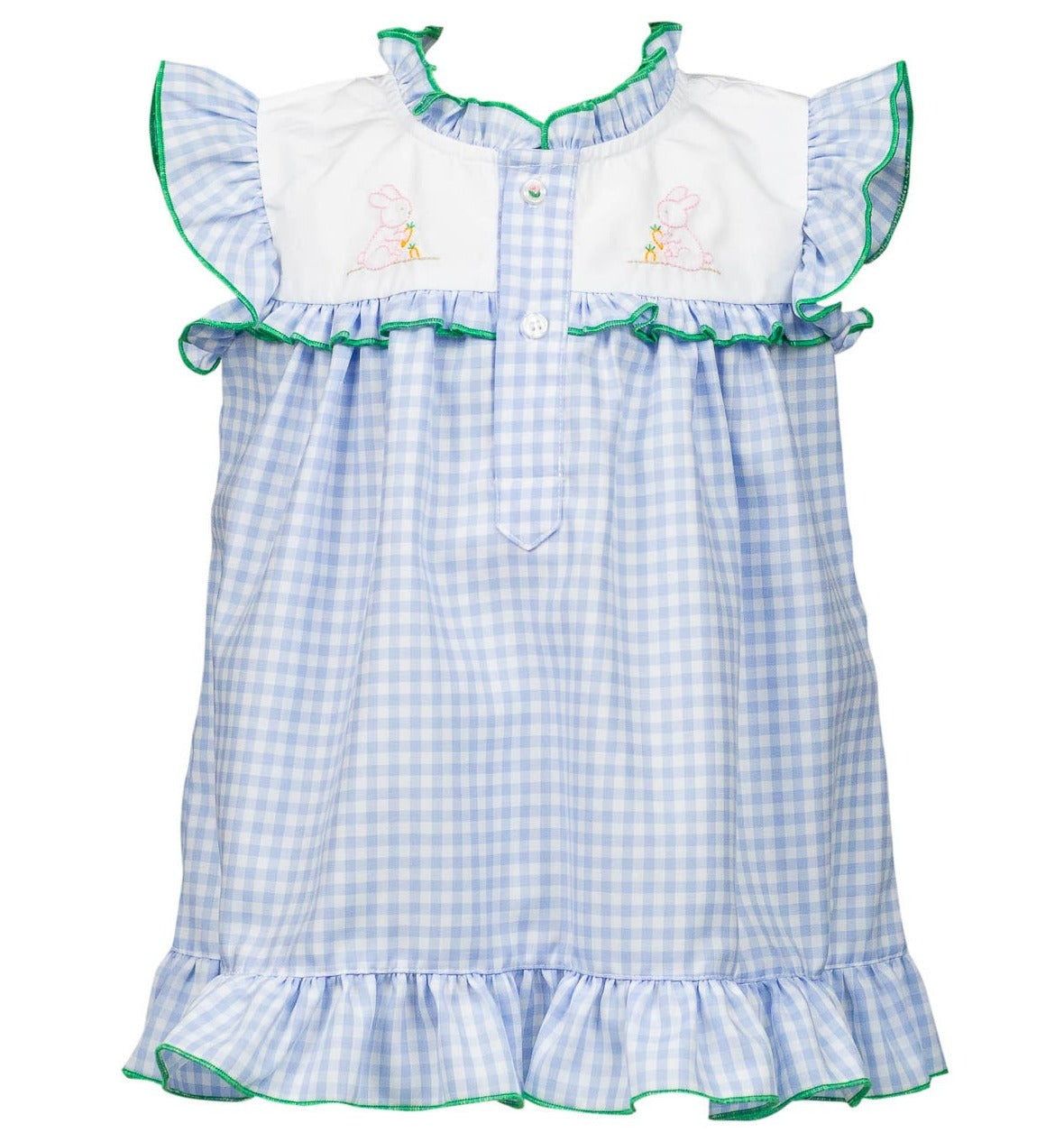 Bitsy Blue Gingham Easter Dress