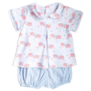 Rory Knit Diaper Set- Our Country