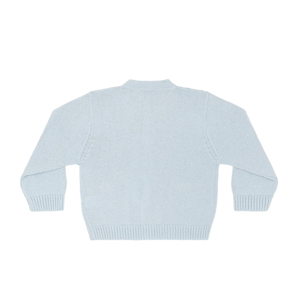 Rocking Horse Embroidered Cardigan- Blue