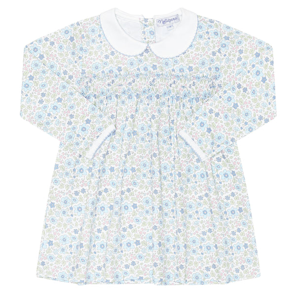 Blue Meadow LS Smocked Dress