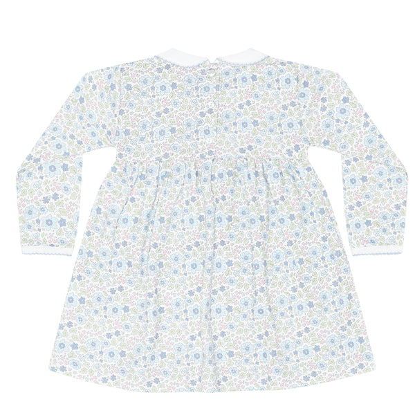 Blue Meadow LS Smocked Dress