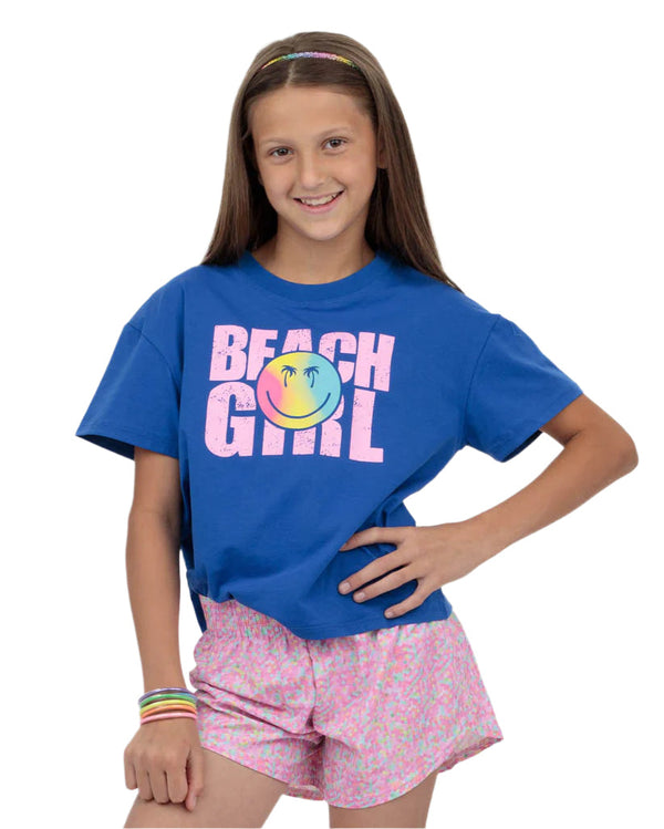 Beach Girl Boxy T- Royal