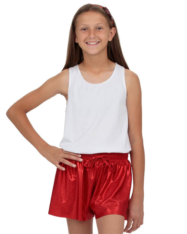 Shimmer Butterfly Short- Red