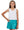 Gathered Skort Turquoise Shimmer
