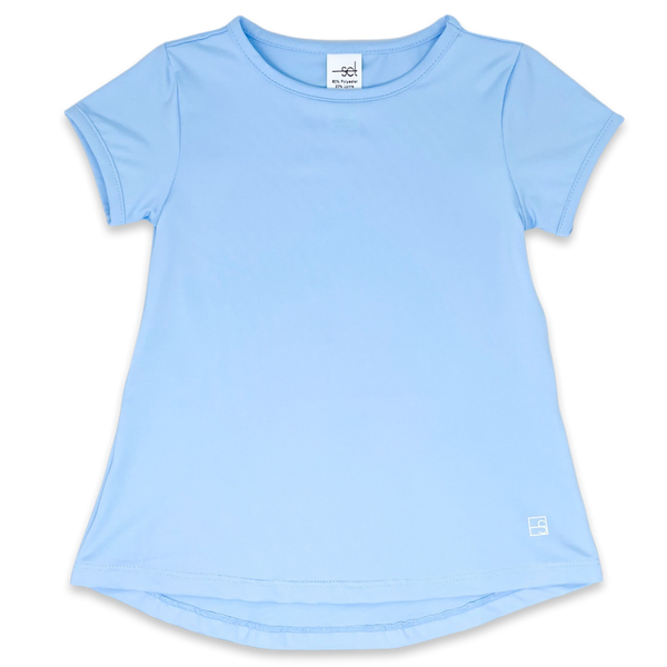 Bridget Basic Tee - Cotton Candy Blue